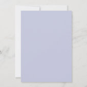 Lavendel Luchtige Roze Bruiloft Kaart (Achterkant)