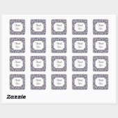 Lavendel Luipaardprint Bedankt Stickers (Vel)