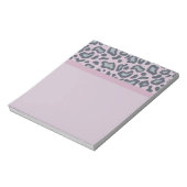 Lavendel Luipaardprint Notitieblok (Linkerzijde)