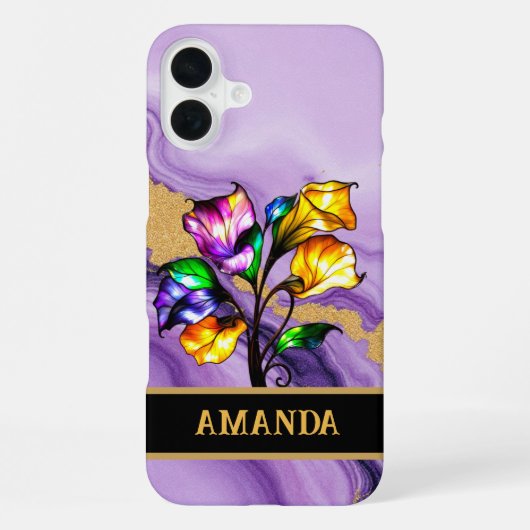 Lavendel Luxe iPhone Hoesje (Achterkant)