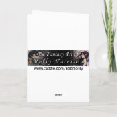 Lavendel Maan Mystieke Fantasy Fairy Art Kaart (Achterkant)