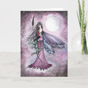 Lavendel Maan Mystieke Fantasy Fairy Art Kaart