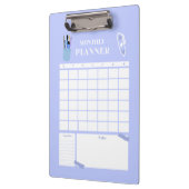 Lavendel Maandelijkse Planner Lay-out Kunst Klembord (Links)