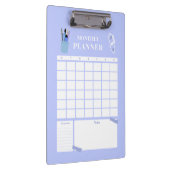 Lavendel Maandelijkse Planner Lay-out Kunst Klembord (Rechts)