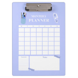 Lavendel Maandelijkse Planner Lay-out Kunst Klembord