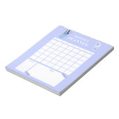 Lavendel Maandelijkse Planner Lay-out Kunst Notitieblok (Linkerzijde)