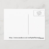 lavendel madeliefje briefkaart (Achterkant)