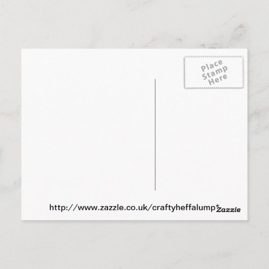 lavendel madeliefje briefkaart (Achterkant)