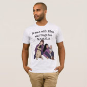 Lavendel - Mama Kind en Hond voor Kamala Tshirt (Voorkant volledig)
