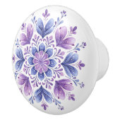 Lavendel Mandala La trekker Keramische Knop (Rechts)