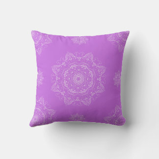 Lavendel Mandala Medallion patroon Kussen