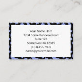 Lavendel manen en sterren hemelse patroon visitekaartje (Achterkant)