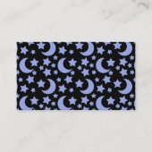 Lavendel manen en sterren hemelse patroon visitekaartje (Voorkant)