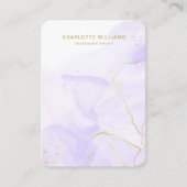 Lavendel Marmer Aangepaste Sieraden Houder Kaart Visitekaartje (Voorkant)