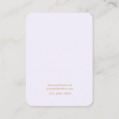 Lavendel Marmer Aangepaste Sieraden Houder Kaart Visitekaartje (Achterkant)