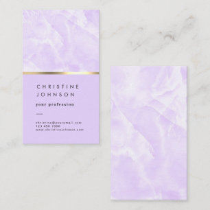 lavendel marmer visitekaartje