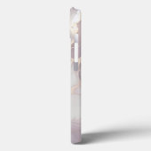 Lavendel Marmeren iPhone 13 Hoesje met Zilveren Ad (Achterkant / Links)