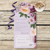 lavendel maroon en pekel pony's Geen diner All In One Uitnodiging