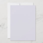 Lavendel Mauve Bladrijke Bruiloft Kaart (Achterkant)