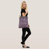 Lavendel Mauve Paarse bruiloft moeder van de bruid Tote Bag (Op model)