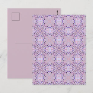 Lavendel Mauve Roze Paars Geometrisch Abstracte Ku Briefkaart