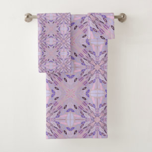 Lavendel Mauve Roze Paars Geometrische Abstracte K Bad Handdoek