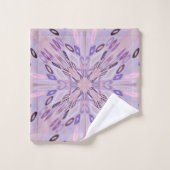Lavendel Mauve roze Paarse geometrische Abstracte Bad Handdoek (Wasdoekje)