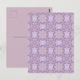 Lavendel Mauve roze Paarse geometrische Abstracte  Briefkaart
