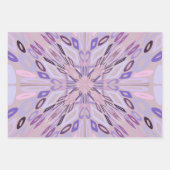 Lavendel Mauve roze Paarse geometrische Abstracte Inpakpapier Vel (Voorkant 2)