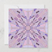 Lavendel Mauve roze Paarse geometrische Abstracte Kaart (Voorkant)