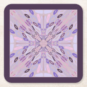 Lavendel Mauve roze Paarse geometrische Abstracte  Kartonnen Onderzetters (Voorkant)