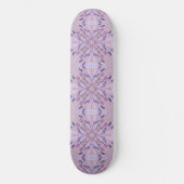 Lavendel Mauve roze Paarse geometrische Abstracte  Persoonlijk Skateboard (Voorkant)