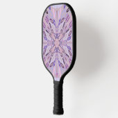 Lavendel Mauve roze Paarse geometrische Abstracte  Pickleball Paddle (Links)