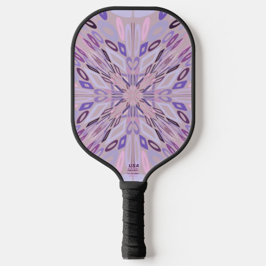 Lavendel Mauve roze Paarse geometrische Abstracte  Pickleball Paddle (Voorkant)