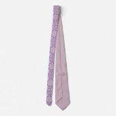 Lavendel Mauve roze Paarse geometrische Abstracte  Stropdas (Achterkant)