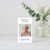 Lavendel Memorial Prayer Kaart Visitekaartje (Staand voorkant)