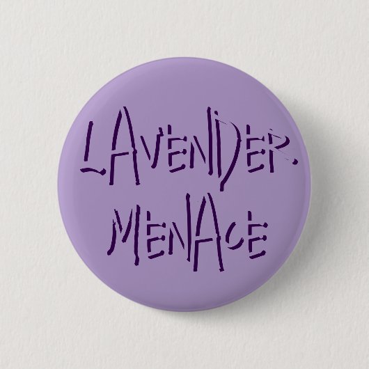 Lavendel Menace Ronde Button 5,7 Cm (Voorkant)