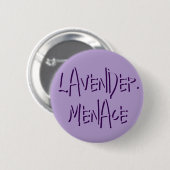 Lavendel Menace Ronde Button 5,7 Cm (Voorkant /achterkant)