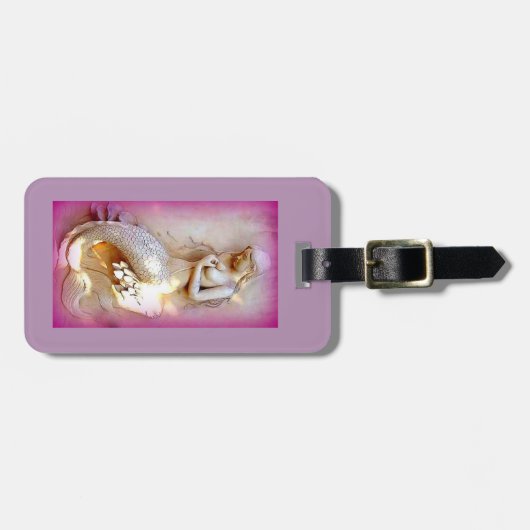 lavendel mermaid bagagelabel (Voorkant horizontaal)