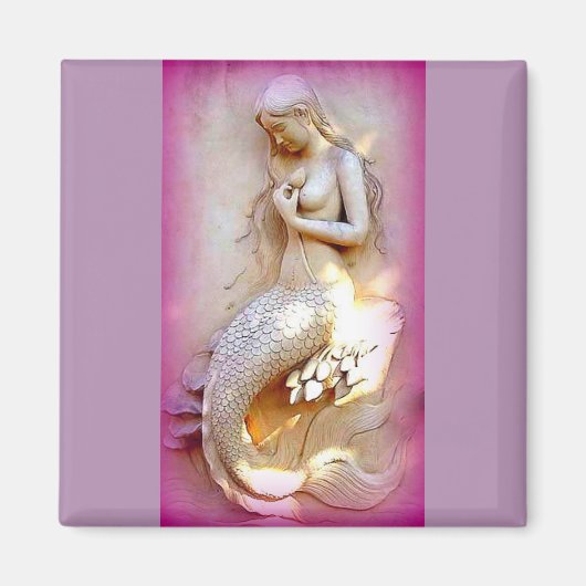 lavendel mermaid magnet (Voorkant)