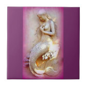 lavendel mermaid tile tegeltje (Voorkant)