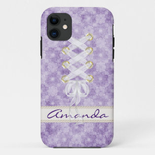 Lavendel met lint iPhone 11 hoesje