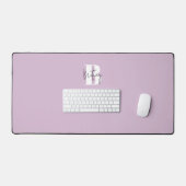 Lavendel Minimalistisch Monogram Bureaumat (Keyboard & Muis)