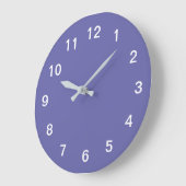 Lavendel Minimalistische Acryl Wandklok (Hoek)