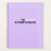 Lavendel minimalistische dagelijkse planner (Voorkant)