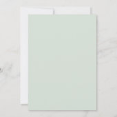 Lavendel Mint Anemoon Bruiloft Kaart (Achterkant)