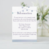 Lavendel Mint Wedding Informatie Invoegen Informatiekaartje (Staand voorkant)