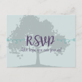 Lavendel Mint Wedding RSVP Briefkaart