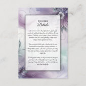 Lavendel Mist en Waterverf Whispers Informatiekaartje (Voorkant)