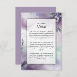 Lavendel Mist en Waterverf Whispers Informatiekaartje